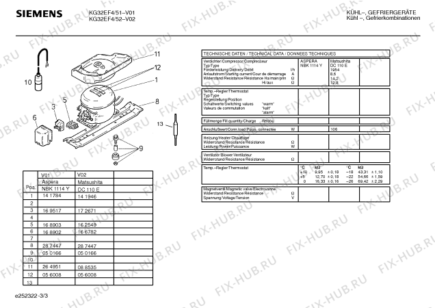 Схема №1 KG32EF4 с изображением Панель для холодильной камеры Siemens 00352176