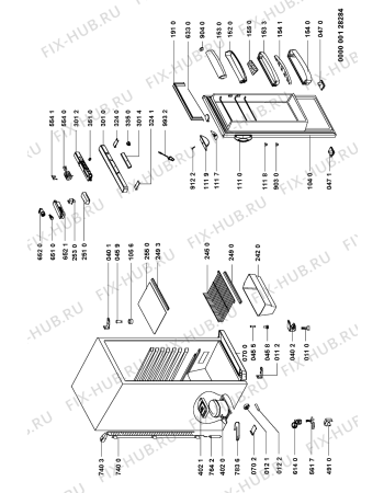 Схема №1 ARC 1835 с изображением Дверца для холодильника Whirlpool 481241618922