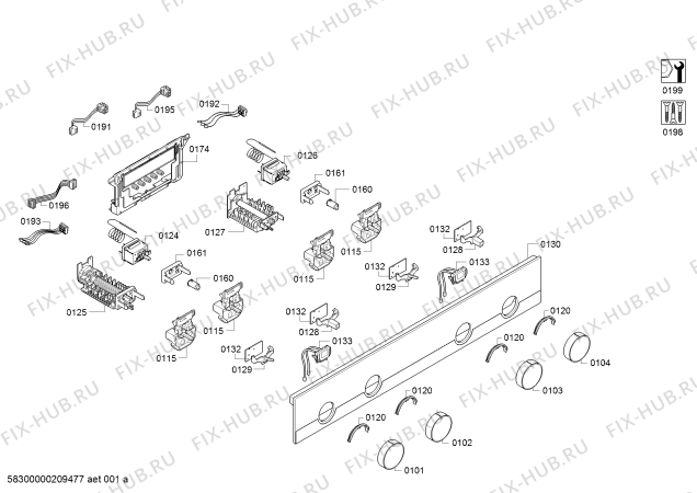 Схема №3 NB535ABS0B с изображением Переключатель для духового шкафа Siemens 10006482