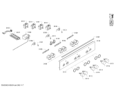 Схема №4 PHCB255020 с изображением Панель управления для духового шкафа Bosch 00700856