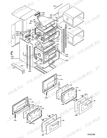Схема №1 LPR 828/1 с изображением Холдер для плиты (духовки) Whirlpool 481240418554
