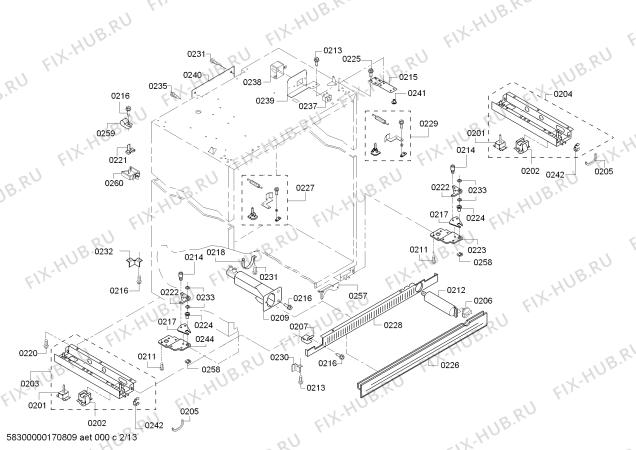 Схема №4 KBUDT4275E с изображением Винт для посудомойки Bosch 00601447