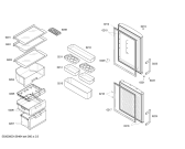 Схема №1 CK18V000TI с изображением Дверь для холодильника Bosch 00247869