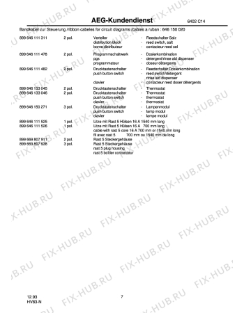 Взрыв-схема посудомоечной машины Unknown 4654     911 3701-29 - Схема узла Section6