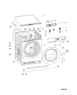 Схема №1 XWSC61251WUK (F085657) с изображением Пластина для стиралки Indesit C00305723