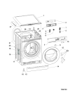 Схема №1 XWC61651WUK (F086754) с изображением Заслонка для стиралки Indesit C00305903