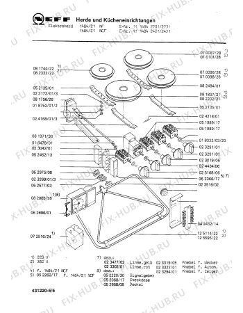 Схема №1 1310041104 1000/44W с изображением Переключатель для плиты (духовки) Bosch 00023294
