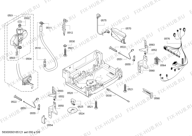 Схема №2 DI260411 с изображением Передняя панель для посудомойки Bosch 00742640