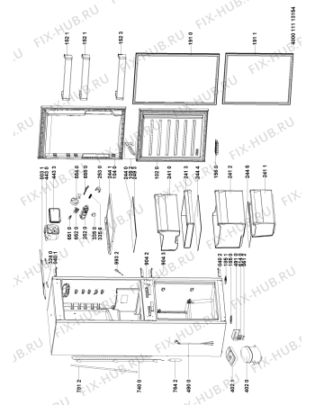 Схема №1 IB 7030 A1 D.UK с изображением Затычка для холодильной камеры Whirlpool 481010641567