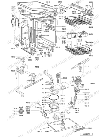 Схема №1 6ADP 5656 WHM с изображением Панель для посудомоечной машины Whirlpool 481245371652