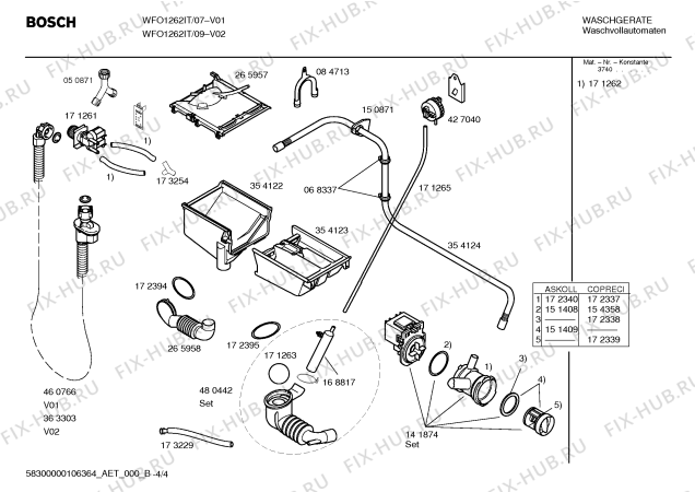 Схема №1 WFO1262IT Maxx WFO 1262 с изображением Панель управления для стиральной машины Bosch 00440161