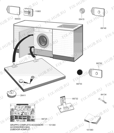 Схема №3 WDI73120    CN (457254, LSTA126C) с изображением Нагревательный элемент для стиральной машины Gorenje 478160