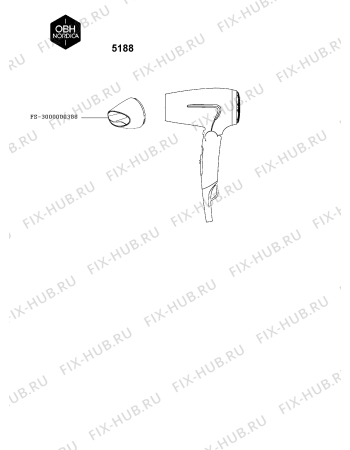 Схема №1 5188 с изображением Микронасадка для электрофена Seb FS-3000000388
