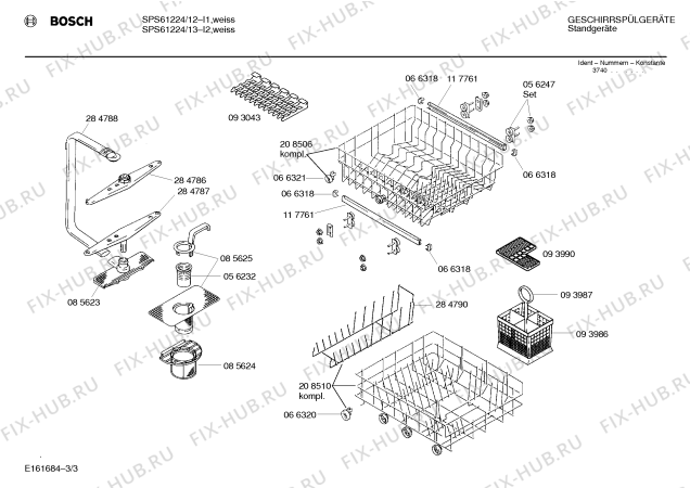Схема №2 SPS6122 с изображением Программатор для посудомойки Siemens 00088351