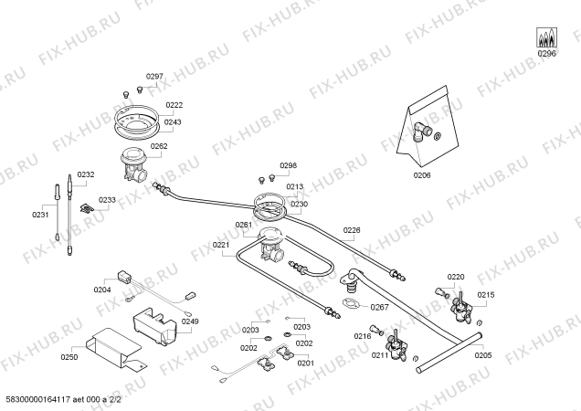 Взрыв-схема плиты (духовки) Bosch PRB326B70N ENC.PRB326B70N 2G C30F BO IH5 PROFI-LINE - Схема узла 02