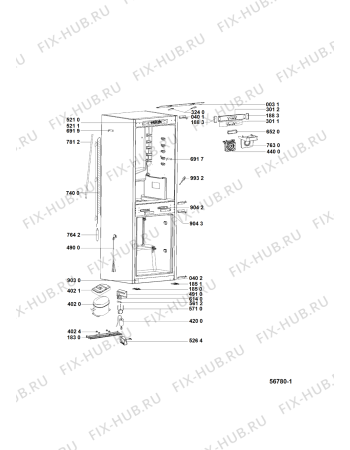 Схема №1 HM7030ECAAO31 (F155678) с изображением Всякое для холодильника Indesit C00506796