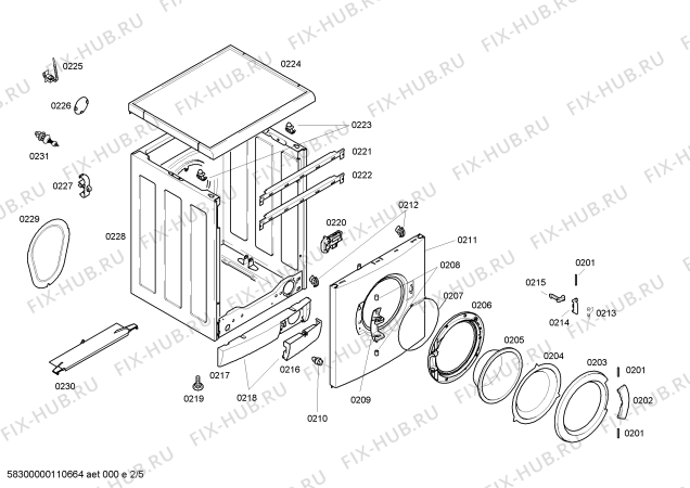 Схема №2 WVT1260IT Maxx WVT 1260 с изображением Ручка для стиралки Bosch 00497569