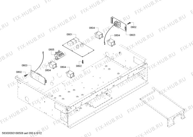 Схема №4 PRL364JDG с изображением Панель для духового шкафа Bosch 00687123
