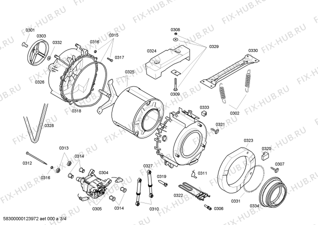 Схема №1 WAG20560TI с изображением Модуль управления для стиралки Bosch 00665650