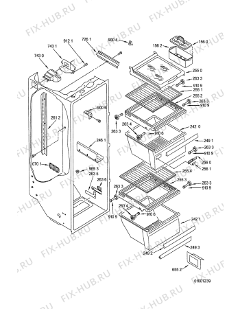 Схема №1 ART 700/UK с изображением Дверь для холодильника Whirlpool 481241618492