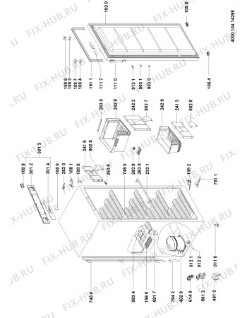Схема №1 GKEA 2551 OPTIMA с изображением Вложение для холодильника Whirlpool 481010370885