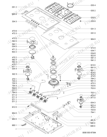Схема №1 KHGH9010I (F091735) с изображением Инструкция по эксплуатации для плиты (духовки) Indesit C00351167