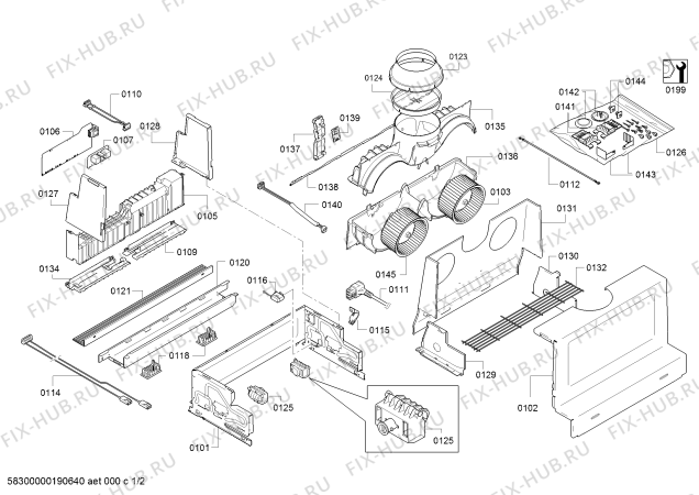 Схема №1 DHI689S Bosch с изображением Инструкция по эксплуатации для электровытяжки Bosch 00537238