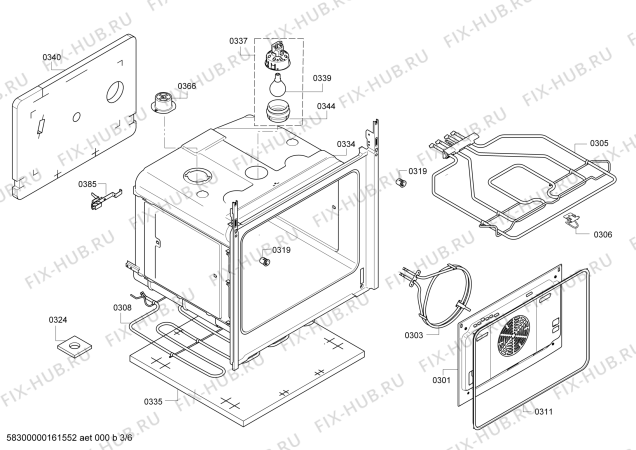 Схема №2 HBA43B222F с изображением Изоляция для электропечи Bosch 00687995