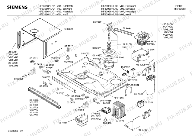 Схема №2 HF83950NL с изображением Инструкция по эксплуатации для микроволновой печи Siemens 00526843