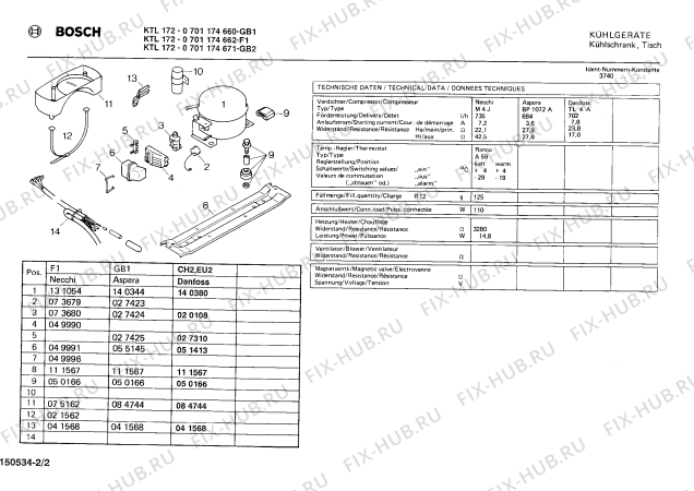 Взрыв-схема холодильника Bosch 0701174671 KTL172 - Схема узла 02