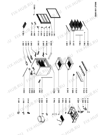 Схема №1 AMB 579-K/1/G с изображением Ящик (корзина) для холодильной камеры Whirlpool 481941879892