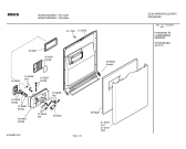 Схема №2 SGS57E02GB с изображением Передняя панель для электропосудомоечной машины Bosch 00439496