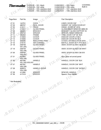 Схема №9 CJ302US с изображением Плата для плиты (духовки) Bosch 00488159