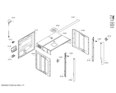 Схема №3 B46C74N3AU с изображением Нагревательный элемент гриля для духового шкафа Bosch 00745297