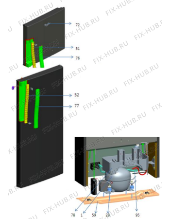 Схема №3 WTM 302 RS WH с изображением Другое для холодильной камеры Whirlpool 482000094230