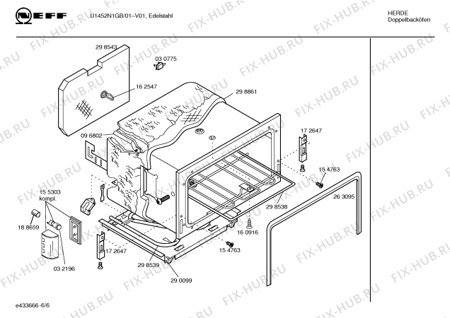 Схема №3 U1452B1GB с изображением Инструкция по эксплуатации для плиты (духовки) Bosch 00580218