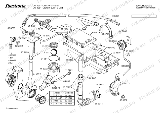 Схема №1 CW13010CH CW1301 с изображением Ручка для стиральной машины Bosch 00087624