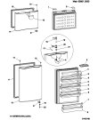 Схема №3 R24YEU (F025097) с изображением Дверь для холодильной камеры Indesit C00084711