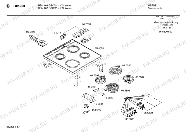 Схема №1 HSN102ASC с изображением Цоколь для электропечи Bosch 00234340