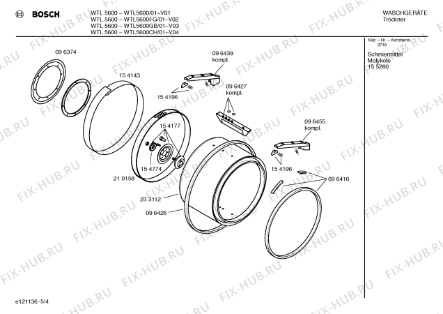 Схема №2 WTL5600FG WTL5600 с изображением Инструкция по эксплуатации для сушилки Bosch 00518139