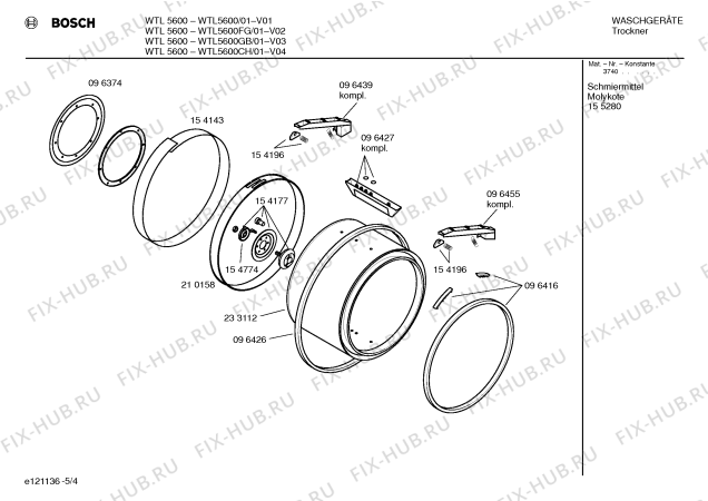 Взрыв-схема сушильной машины Bosch WTL5600CH WTL5600  silence - Схема узла 04