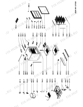 Схема №1 EN5304B с изображением Ящичек для холодильника Whirlpool 481241879724