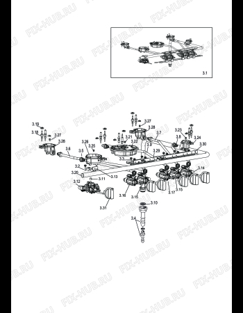 Схема №1 DGW 855 с изображением Всякое для духового шкафа DELONGHI 103346