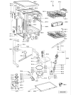 Схема №1 ADP 4420 WH с изображением Панель для электропосудомоечной машины Whirlpool 481245372511