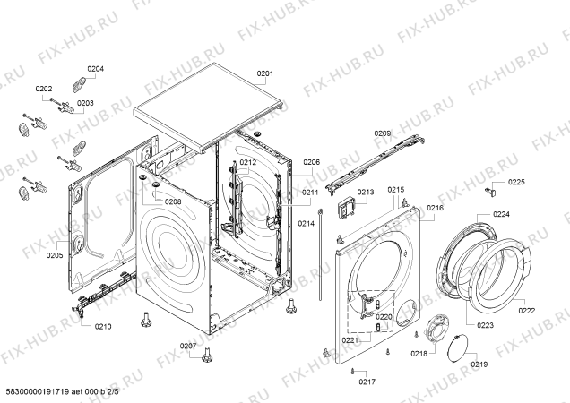 Схема №4 WAT28350GB с изображением Кабель для стиральной машины Bosch 00633360