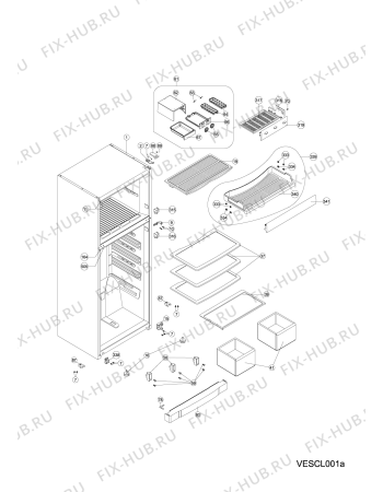 Схема №1 MTZ629NF (F085955) с изображением Крышечка для холодильной камеры Indesit C00306441