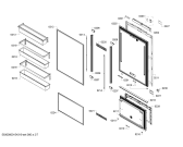 Схема №2 B36IT71NNP с изображением Крышка для холодильника Bosch 00479179