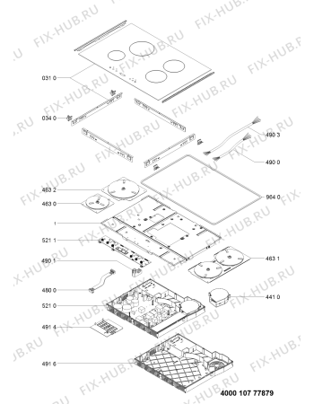 Схема №1 ACM 813/LX с изображением Втулка для электропечи Whirlpool 481010574204