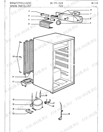 Схема №4 IK181013/1 с изображением Компрессор для холодильной камеры Bosch 00141420