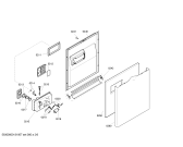 Схема №3 SGU46M22SK с изображением Передняя панель для посудомоечной машины Bosch 00661564